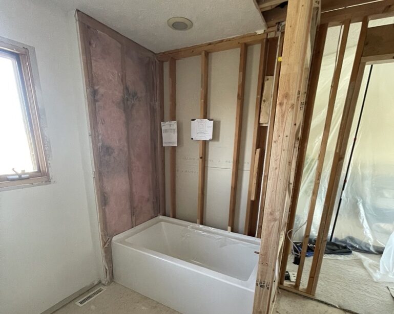 Marble Tile Shower(Before)